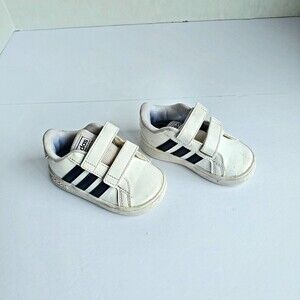 Adidas Boys Grand Court EF0118 Size 5K Sneakers Tennis Shoes